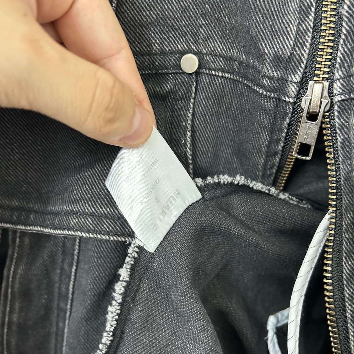 누아클레 투웨이 데님 바이커 자켓 상품이미지8