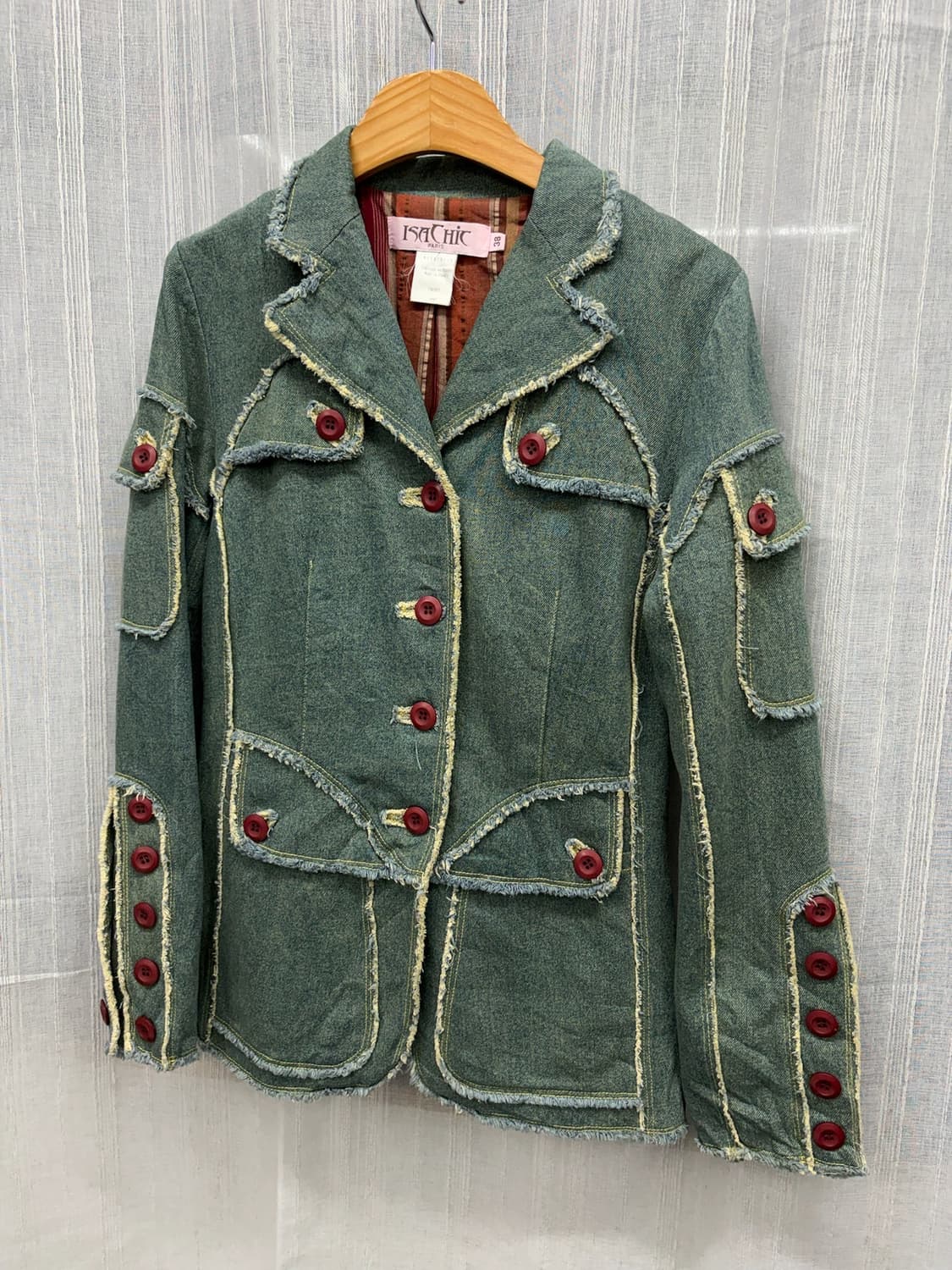 이사칙 파리 프렌치 데님 디테일 자켓 ISACHIC Paris Denim 상품이미지3