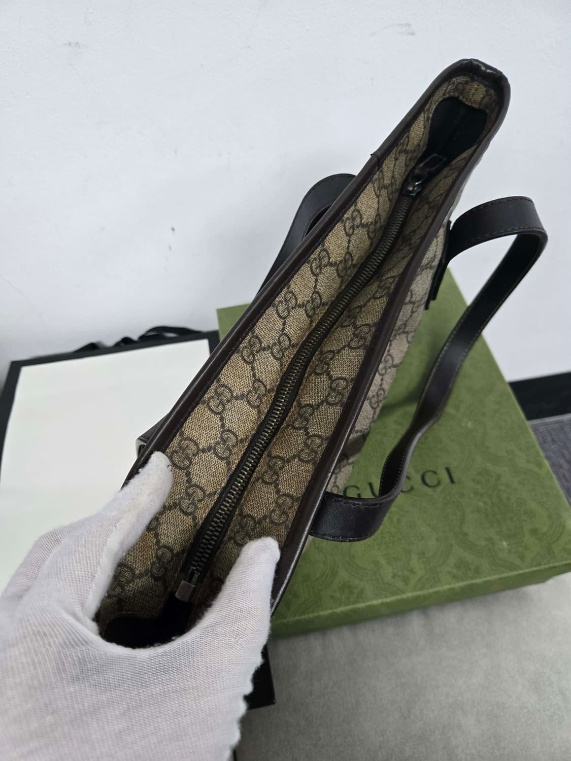 [보증서 정품] 구찌 시그니처 토트백 상품이미지5