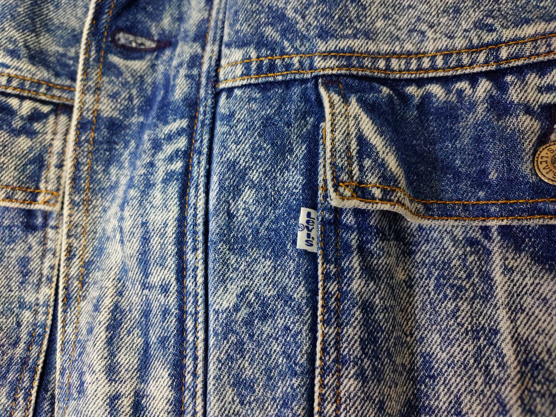 빈티지 80s 리바이스 데님 봄버 재킷(L) 상품이미지2