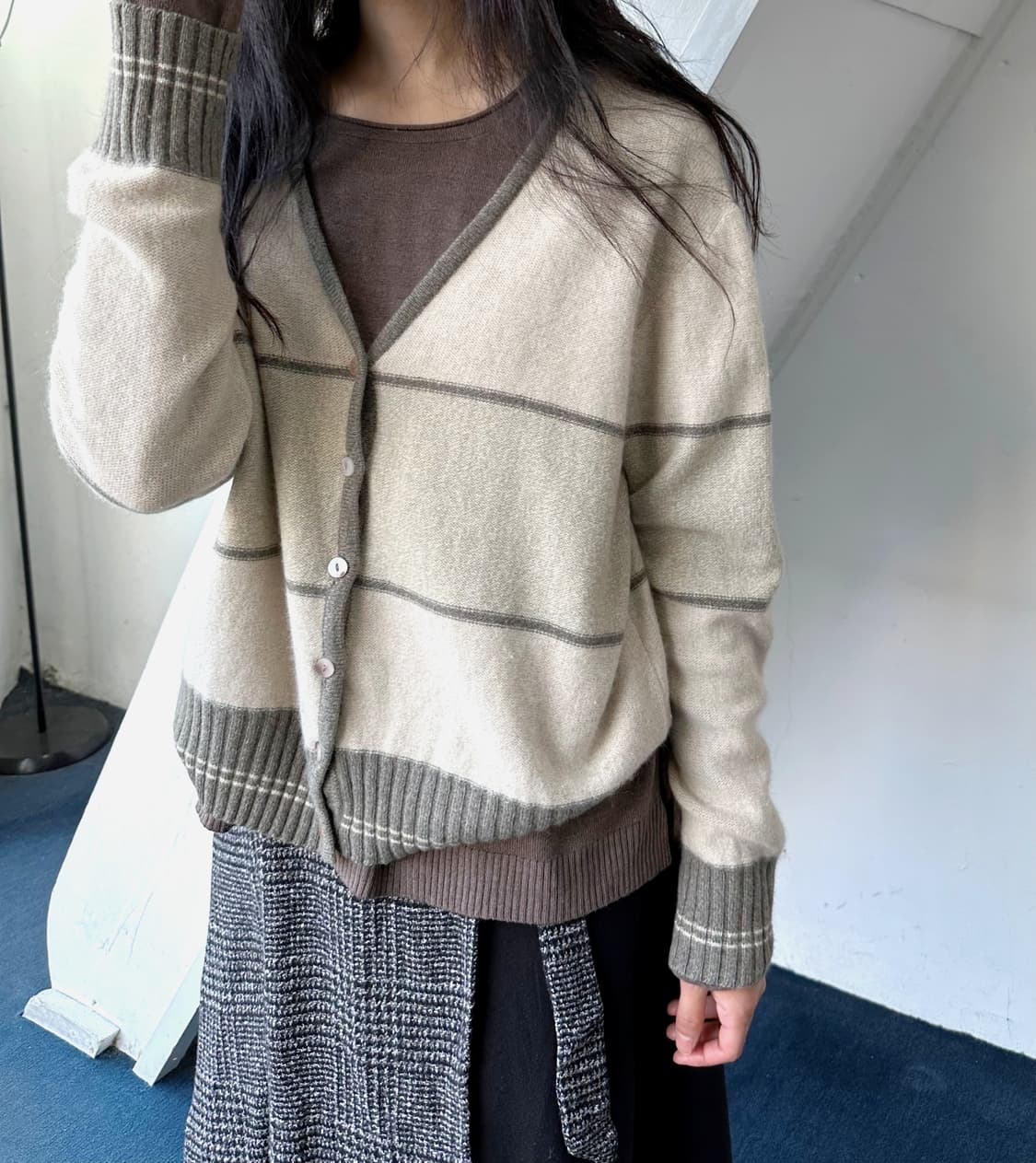 Angora Lambswool blend knit cardigan 상품이미지8