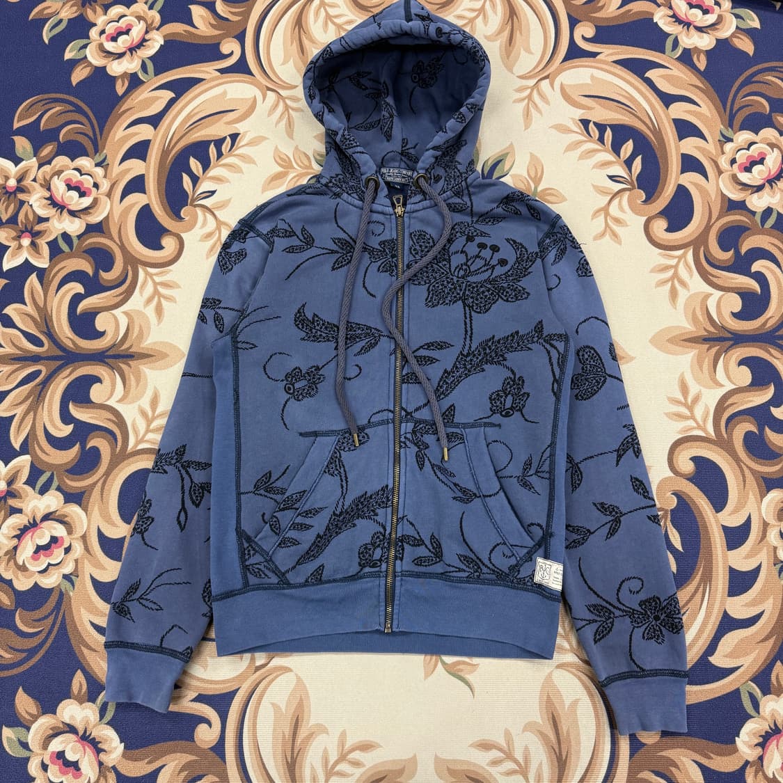 (XS)00s 폴로 랄프로렌 플로진스 후드집업티셔츠(네이비) 상품이미지1