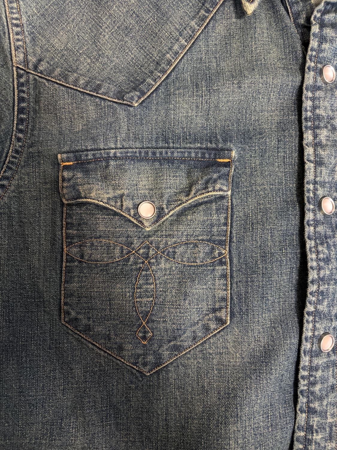 더블알엘 데님 웨스턴 셔츠 상품이미지3