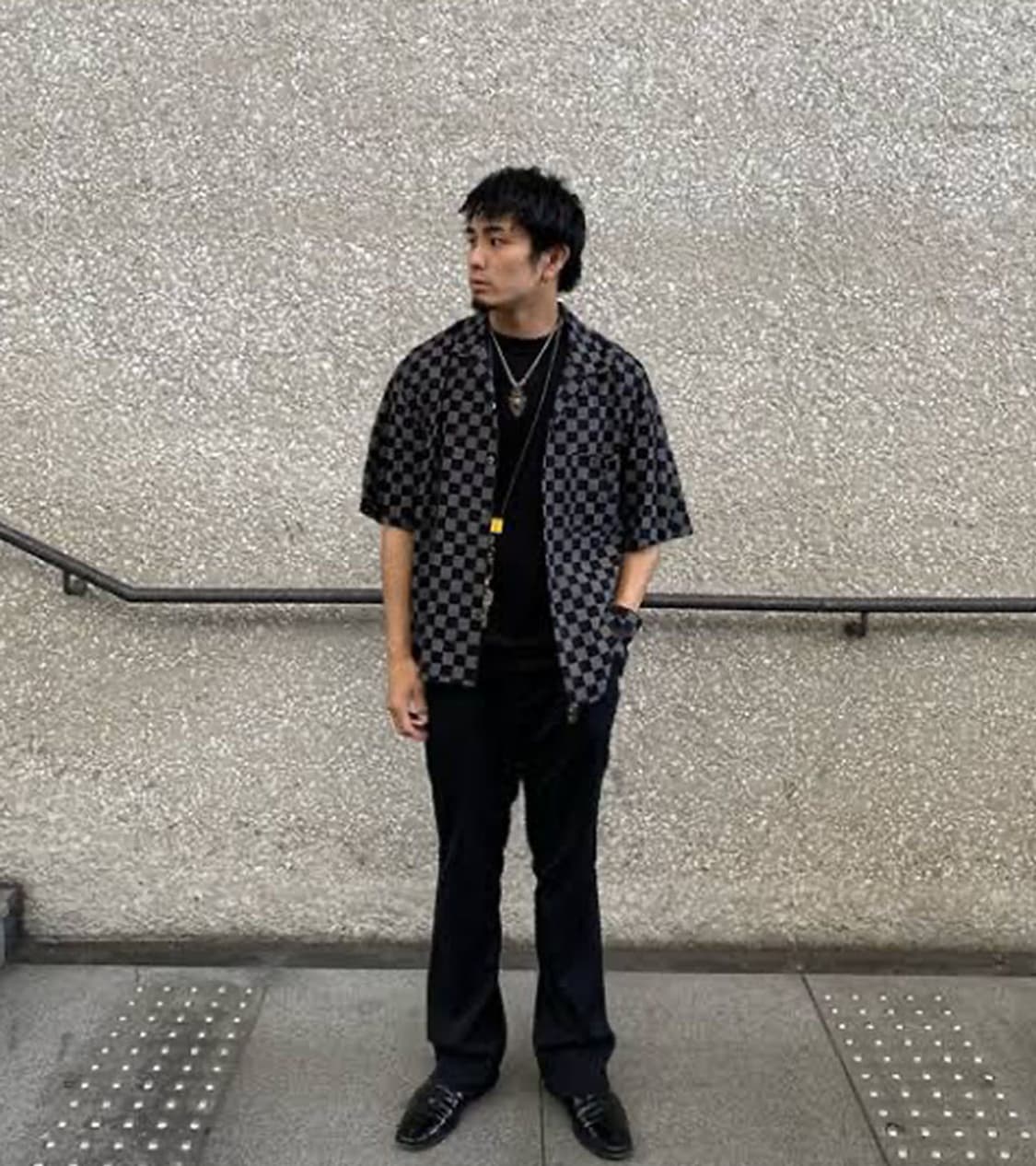 NAME. X STUDIOUS - CHECKER BOARD SHIRT 상품이미지3