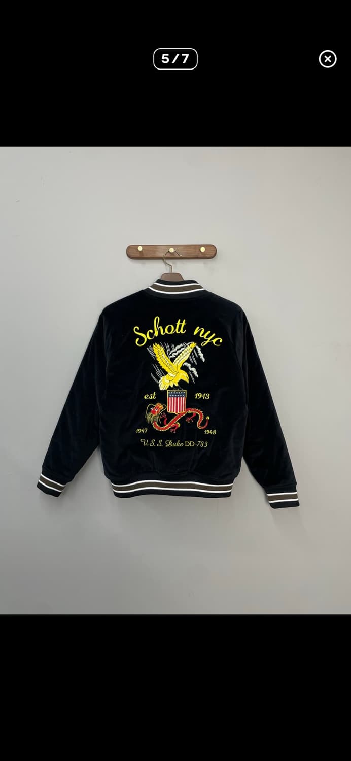 쇼트 뉴욕 듀크 수베니어 블랙벨벳 자켓 A3670 상품이미지4