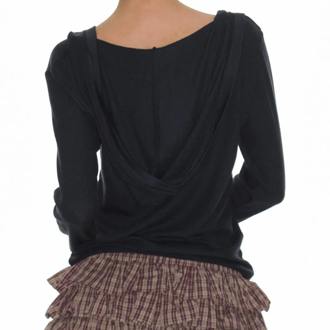 크랭크 소프트 립 후드 탑 네이비 상품이미지2