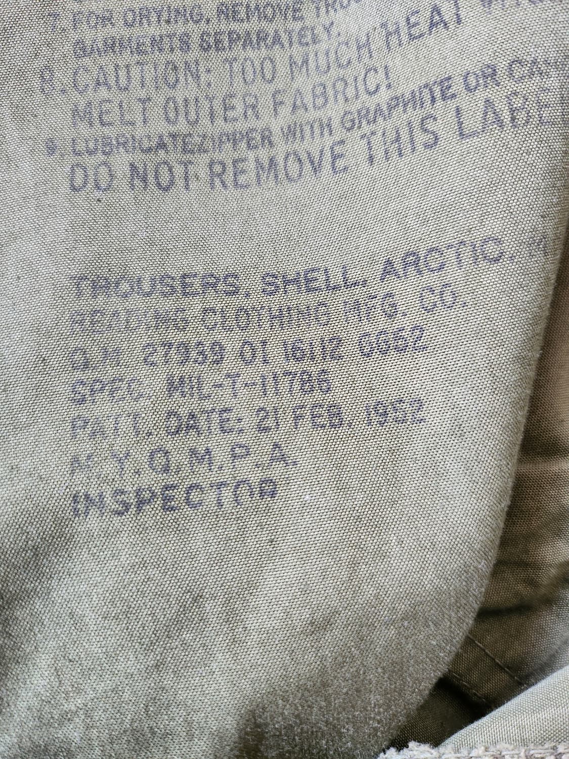 50s US army m51 arctic trosuer 상품이미지4