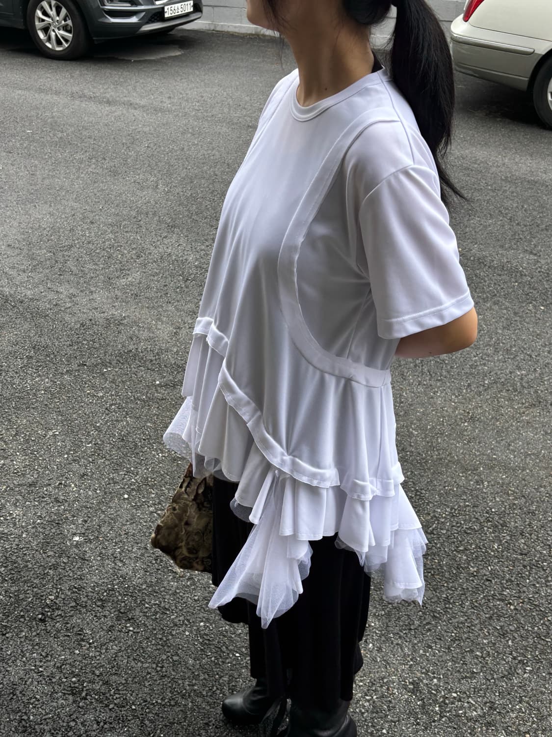 꼼데가르송 러플 티셔츠 상품이미지1