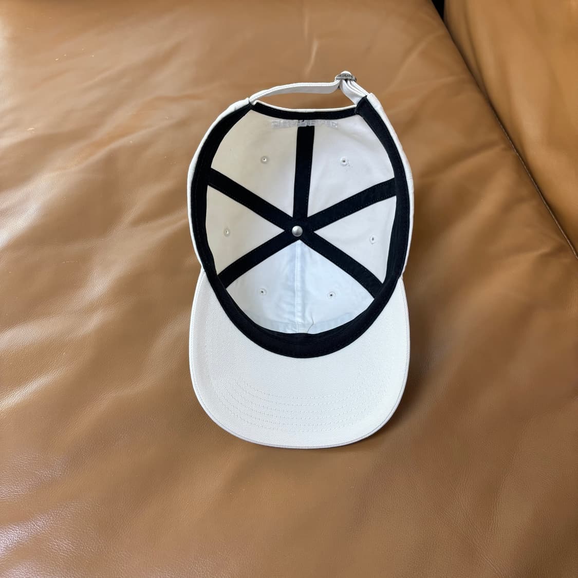 Supreme 슈프림 리버스 로고 화이트 6패널 볼캡 모자 (White) 상품이미지6