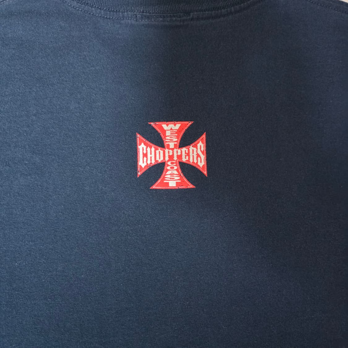 [3XL] 빈티지 WCC 웨스트 코스트 차퍼스 폰트 롱슬리브 네이비 상품이미지8