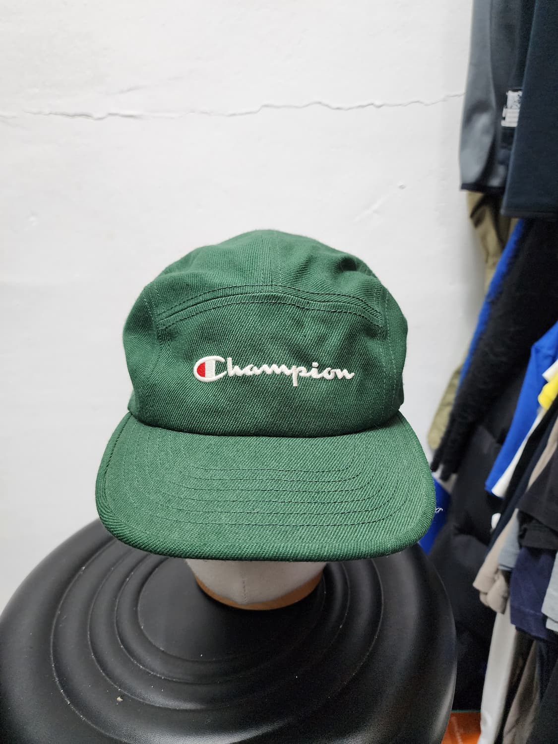 챔피온 그린 캠프캡 모자 (일본판) 상품이미지1
