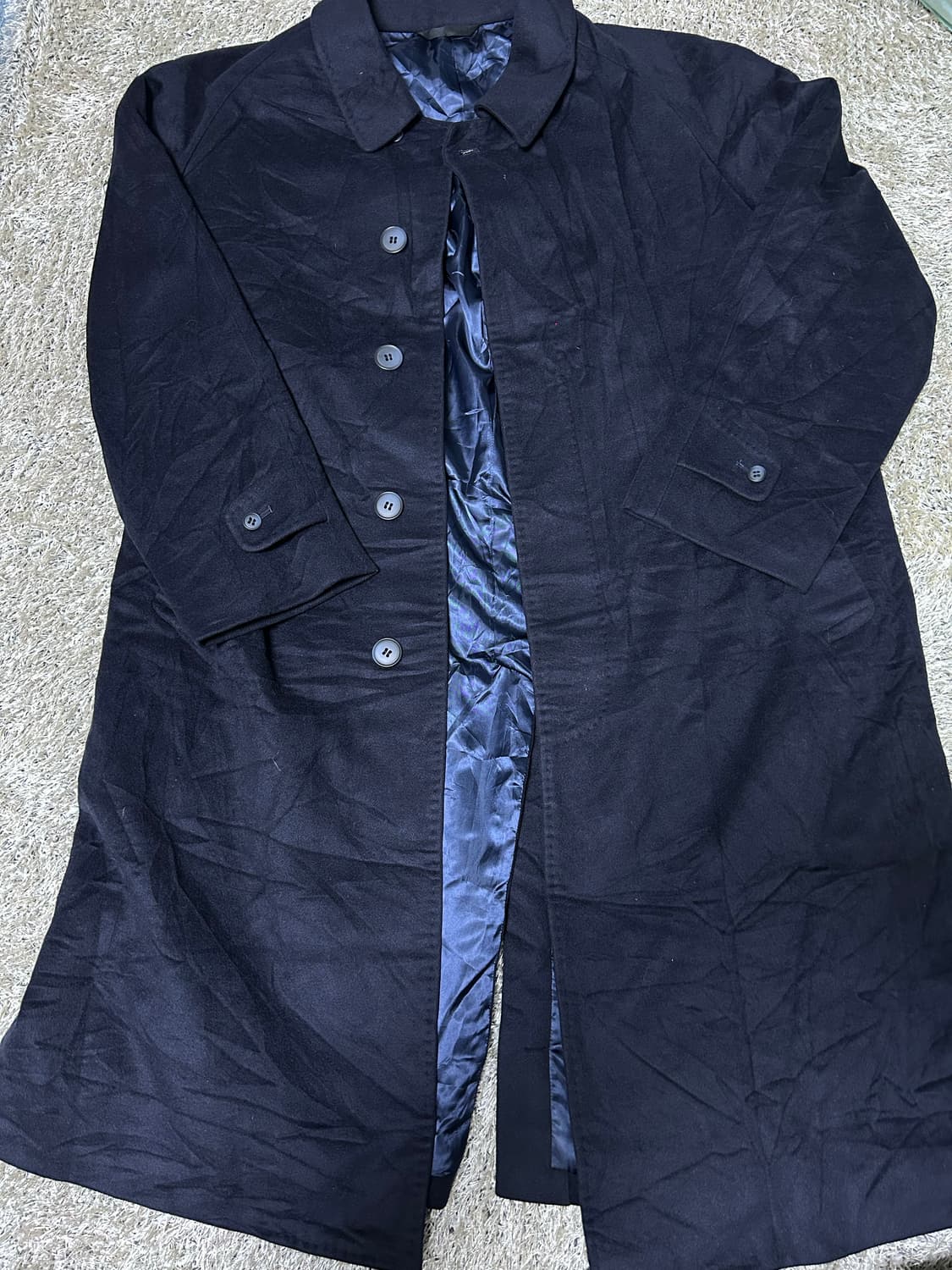 이태리원단 일제 캐시미어 코트 사이즈 110 상품이미지1