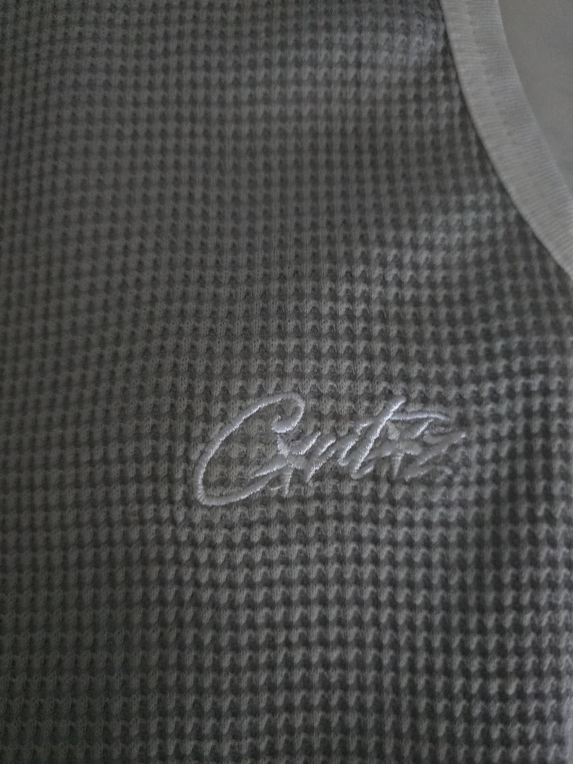 Corteiz tank grey L 코르테이즈 와플 탱크 그레이 상품이미지2