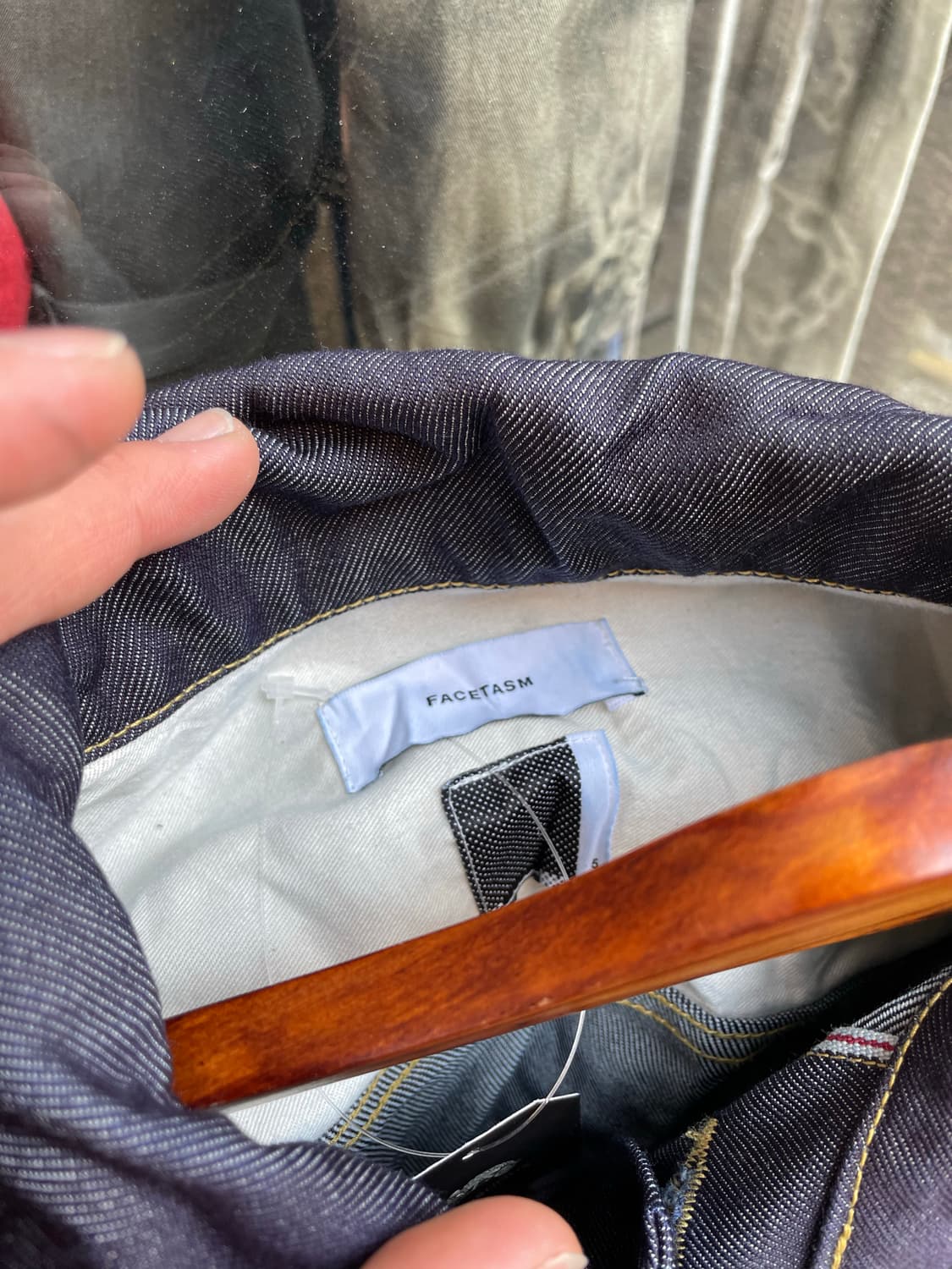 Facetasm 퓨어 울 링클 데님 자켓 상품이미지8