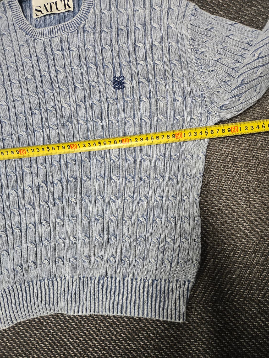 세터 SATUR 클래식 다이드 케이블 니트 상품이미지6