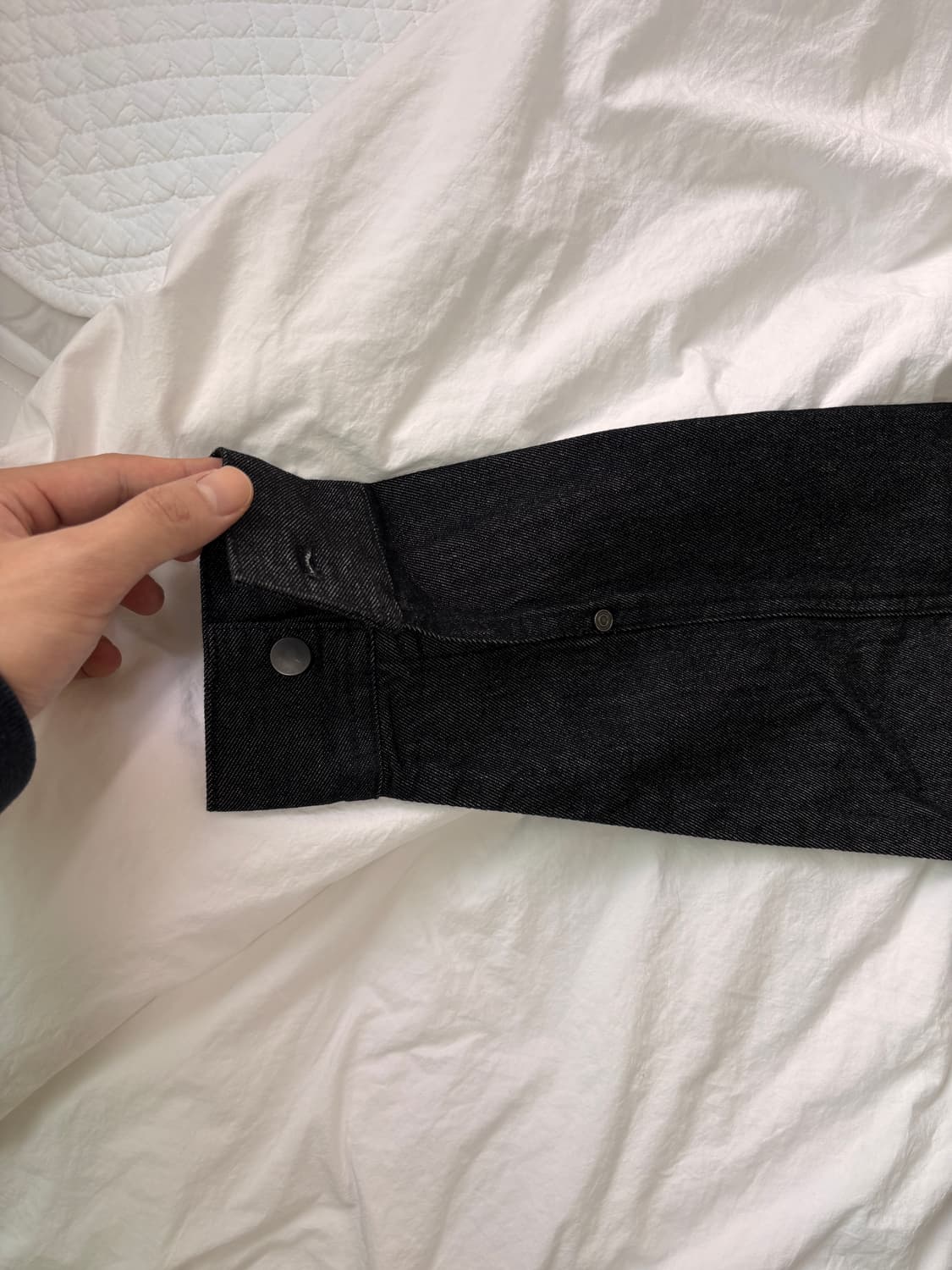 셔츠처럼, 자켓처럼. 8seconds 블랙 데님 아우터 L 상품이미지9