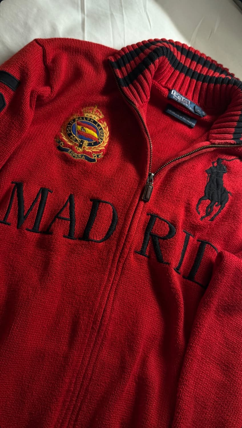 폴로 빅포니 니트 집업 마드리드 치프키프 상품이미지1