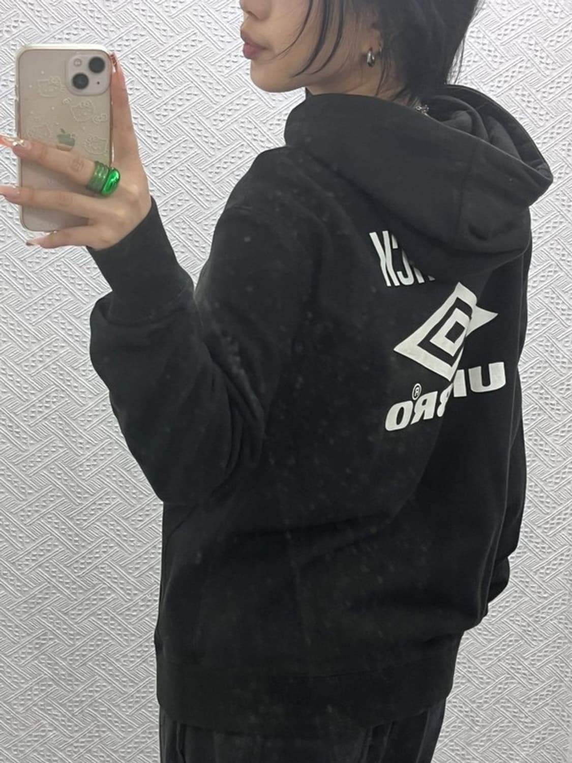 엄브로 X 니벨크랙 올드스쿨 스트릿 빅로고 후드티 M C08226 상품이미지1