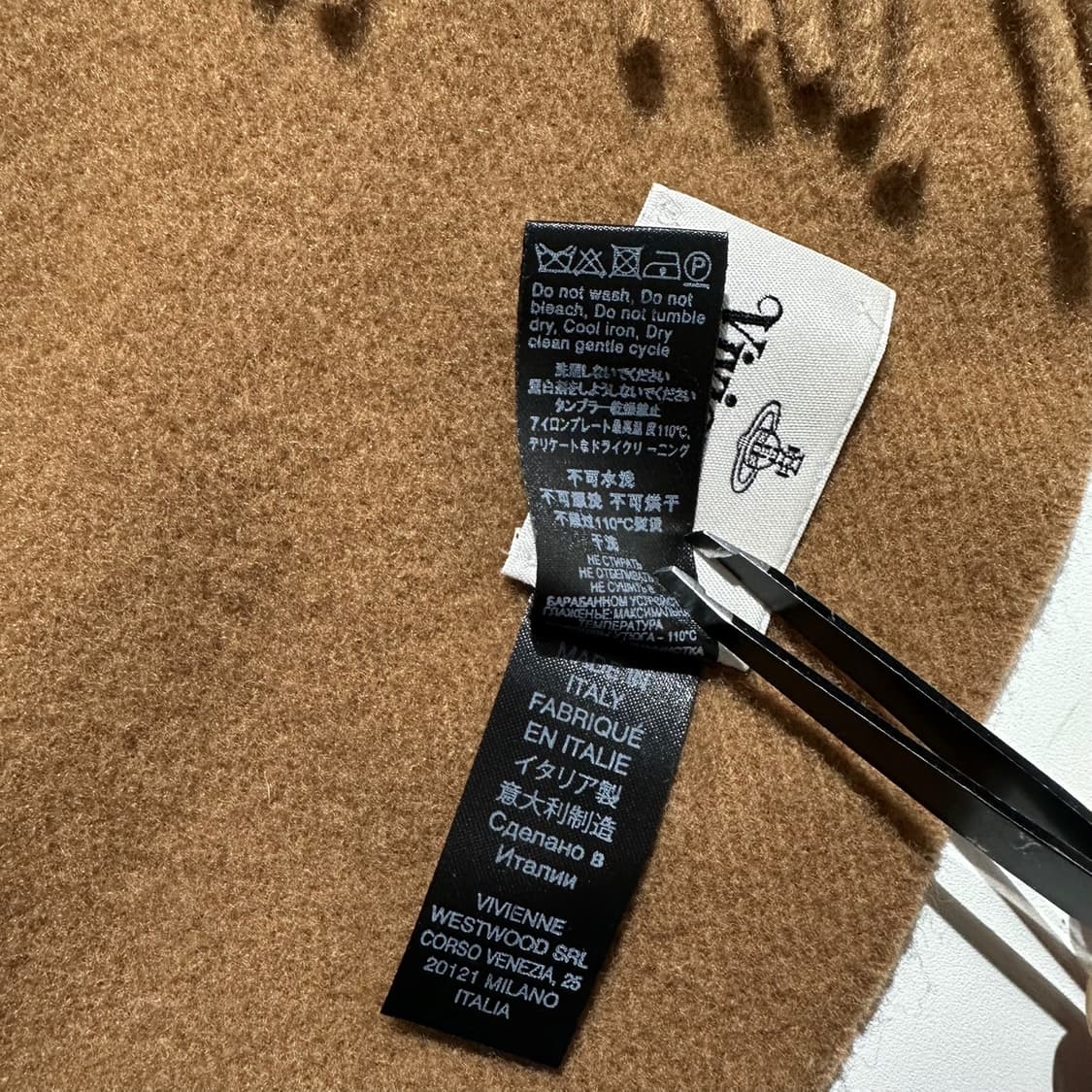 비비안 웨스트우드 ORB 로고 울 머플러 목도리 상품이미지6