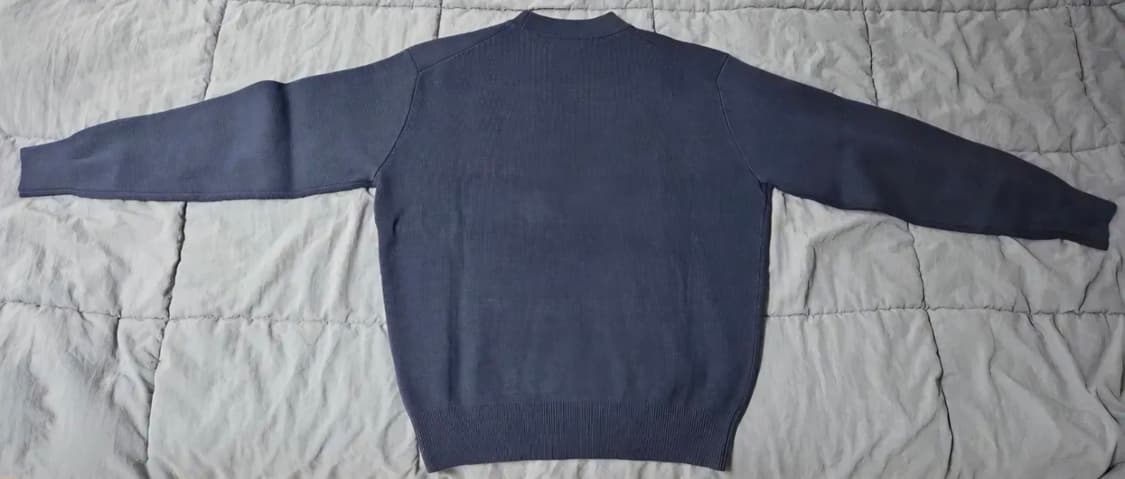 스테디에브리웨어 코튼 밀라노 립 모크 넥 니트 (다크 네이비) 상품이미지2