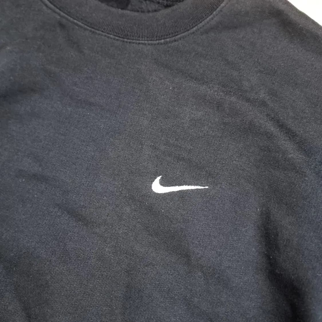미제 made in USA 나이키 스우시 블랙 맨투맨 티셔츠(100) 상품이미지2