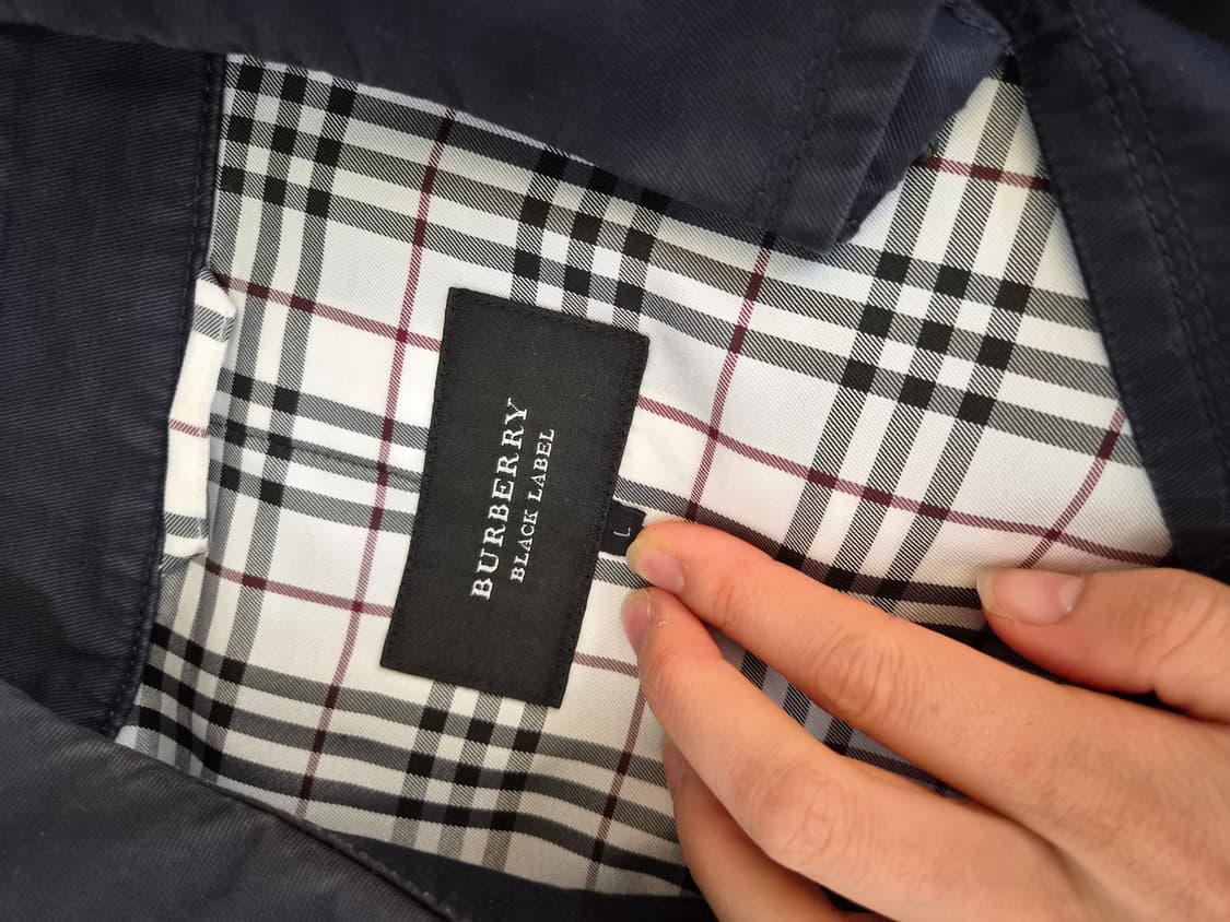 버버리 블랙 라벨 여성 네이비 더블 브레스티드 트렌치 코트 L사이즈 상품이미지7