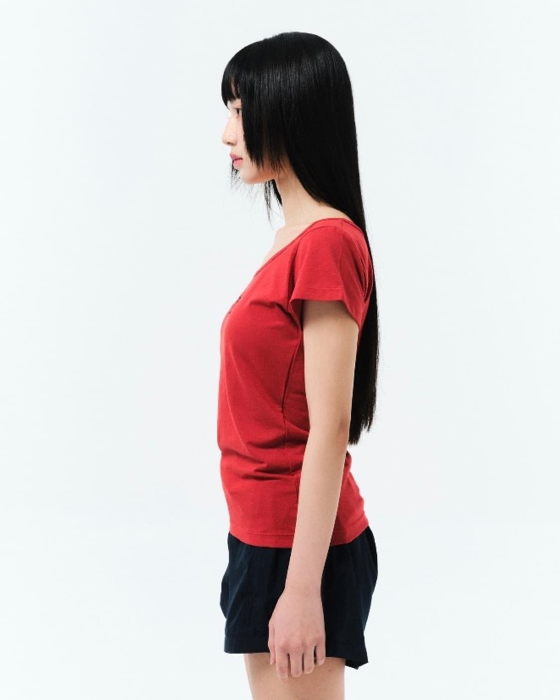 Oshigh Basic Tee RubyRed 상품이미지6