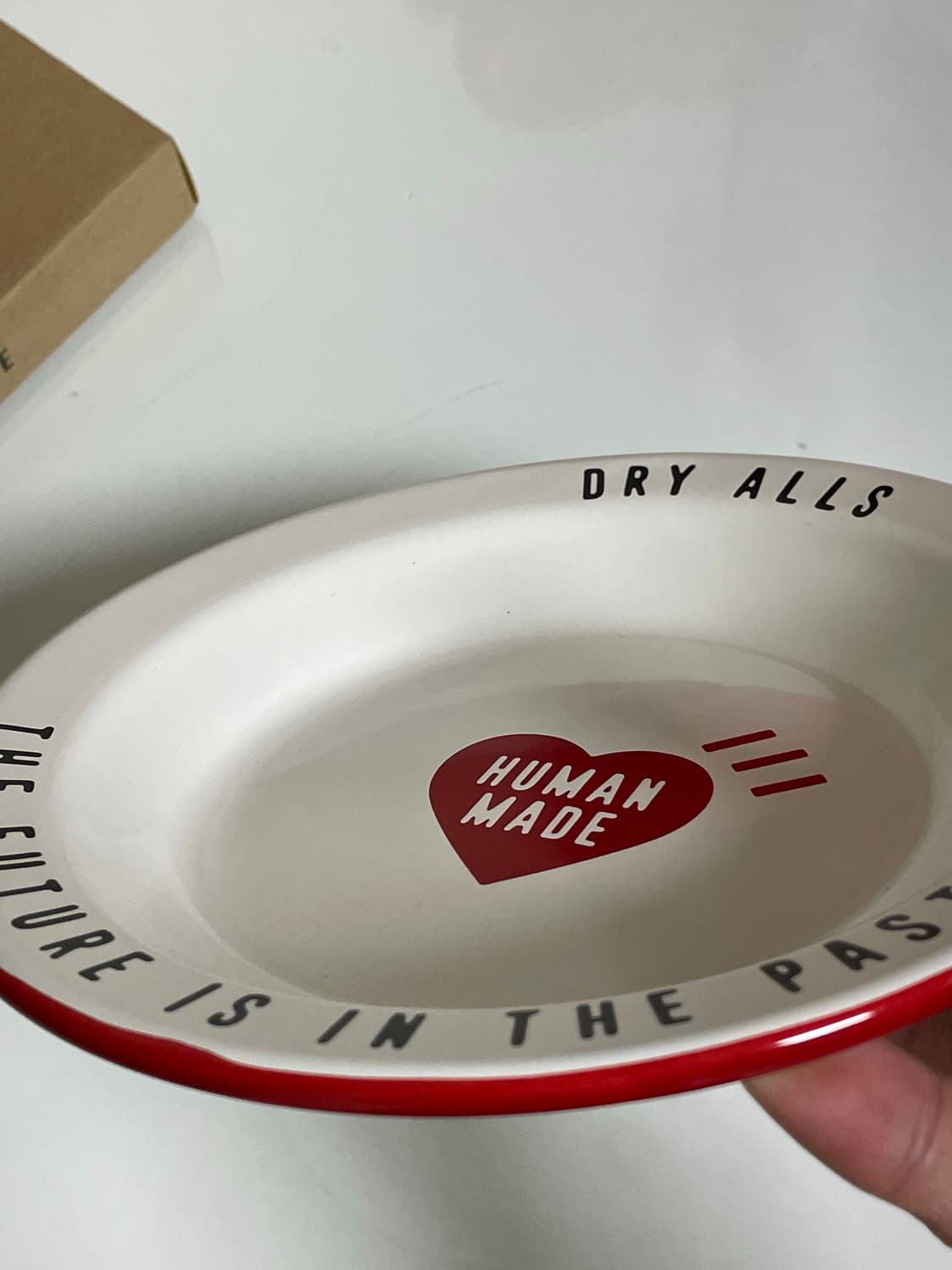 휴먼 메이드 에나멜 플레이트 180mm 레드 상품이미지4