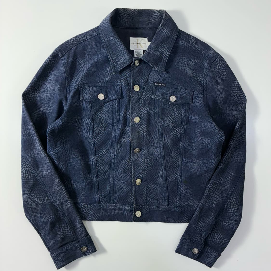 Calvin klein  캘빈클라인 코튼 파이톤 트러커 자켓   상품이미지1