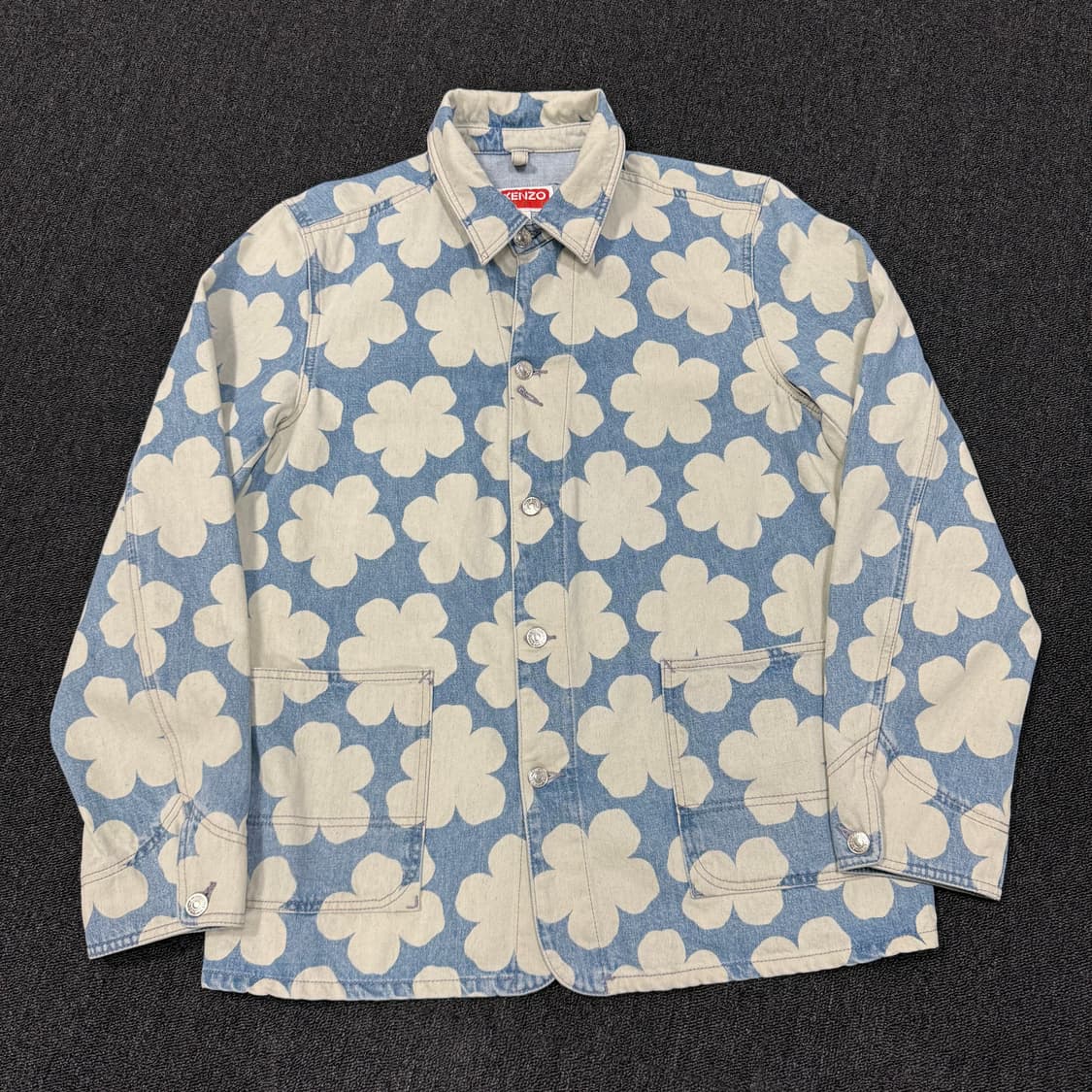 겐조 플라워 하나 닷 데님 셔츠 자켓  상품이미지1