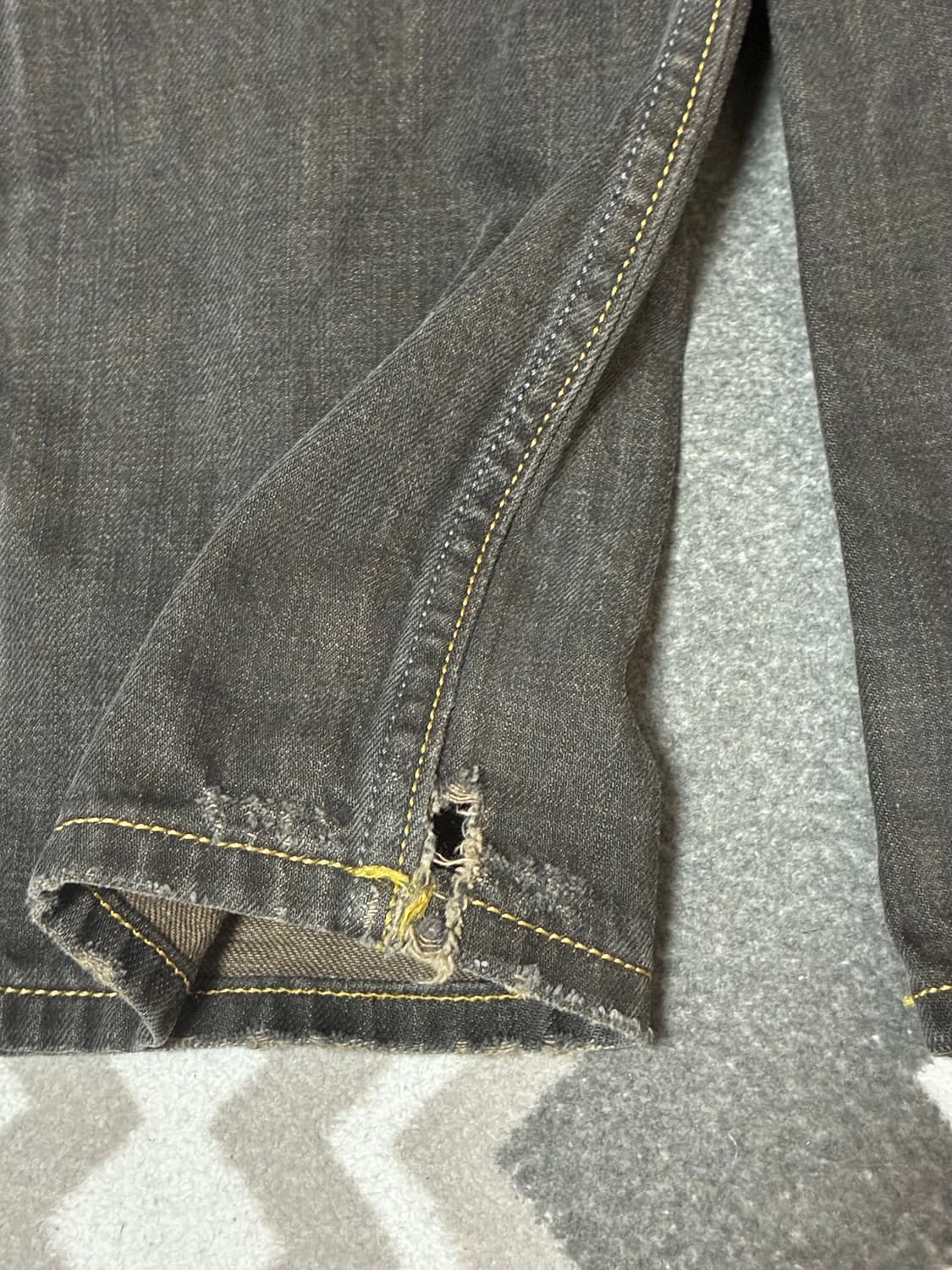 디젤 흑청 데님 (W30 / L30) 상품이미지5