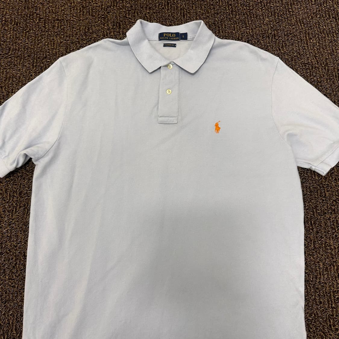 POLO 폴로 랄프로렌 카라티 반팔티셔츠 하늘색 L 상품이미지2