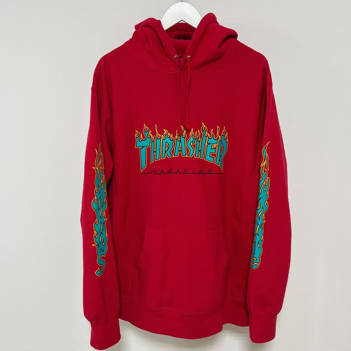 슈프림 트레셔 플레임 후드 레드 15SS 상품이미지3