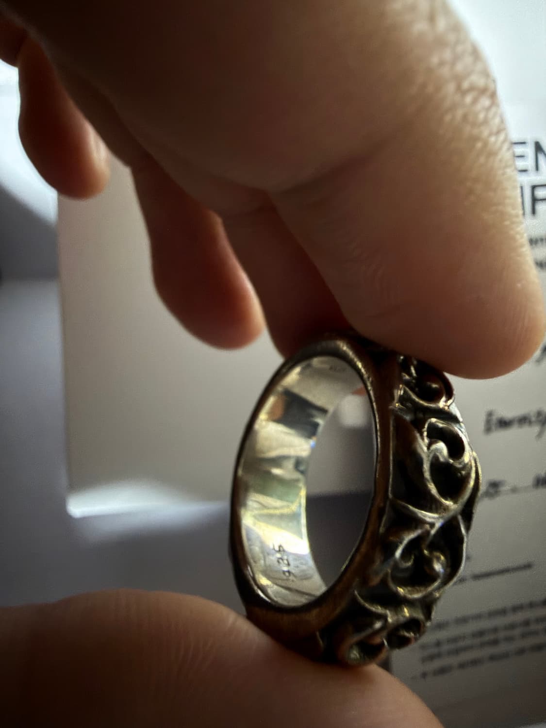 [23호]크롬하츠 이터니티 바인 밴드링 상품이미지4