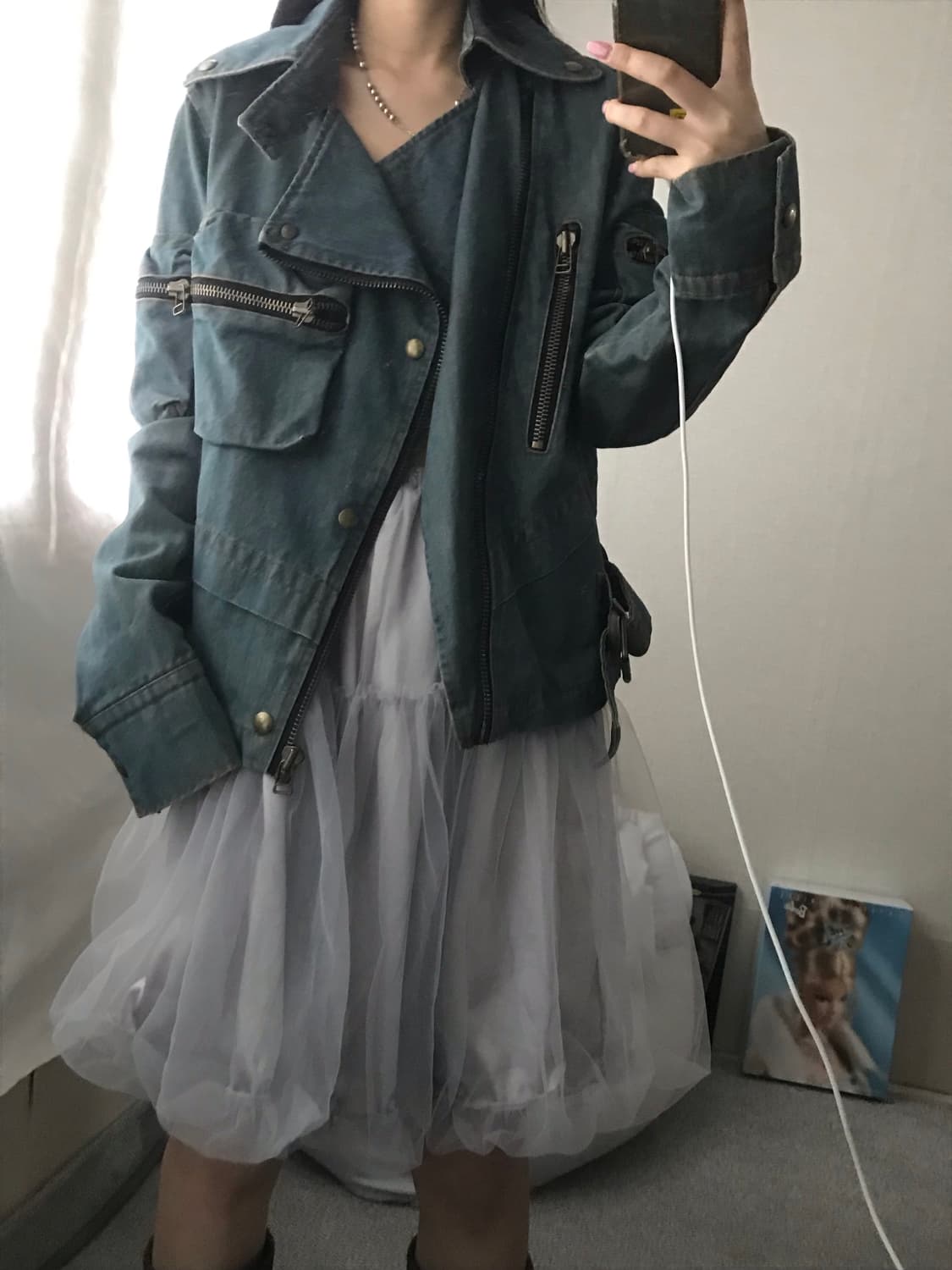 빈티지 포켓 디테일 데님자켓 상품이미지2