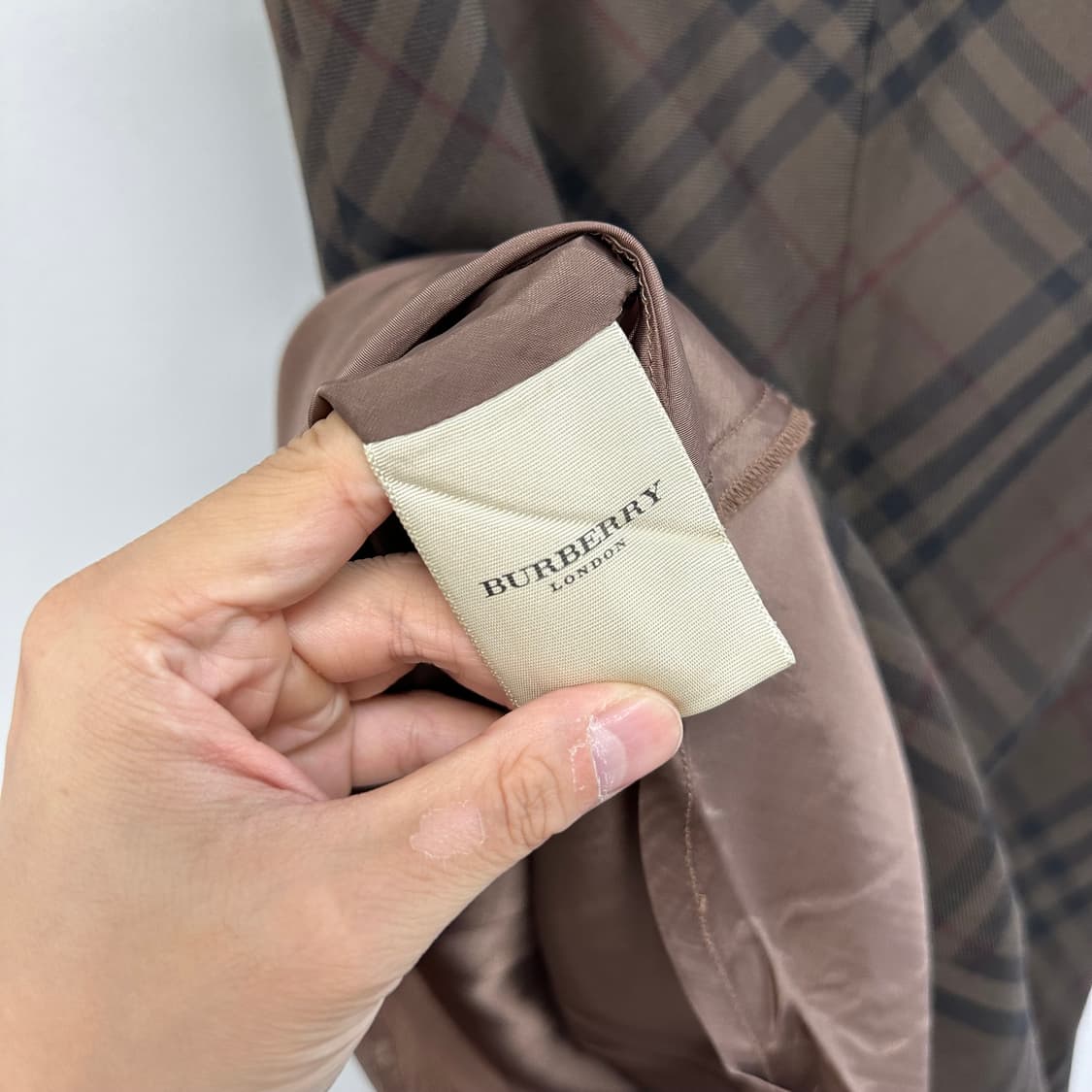 버버리 사선체크 울 원피스 상품이미지9