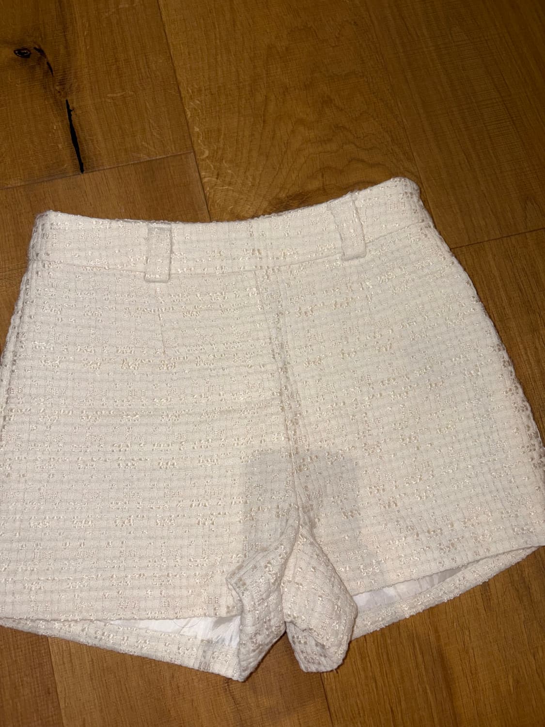 아이보리 트위드 숏팬츠 상품이미지3