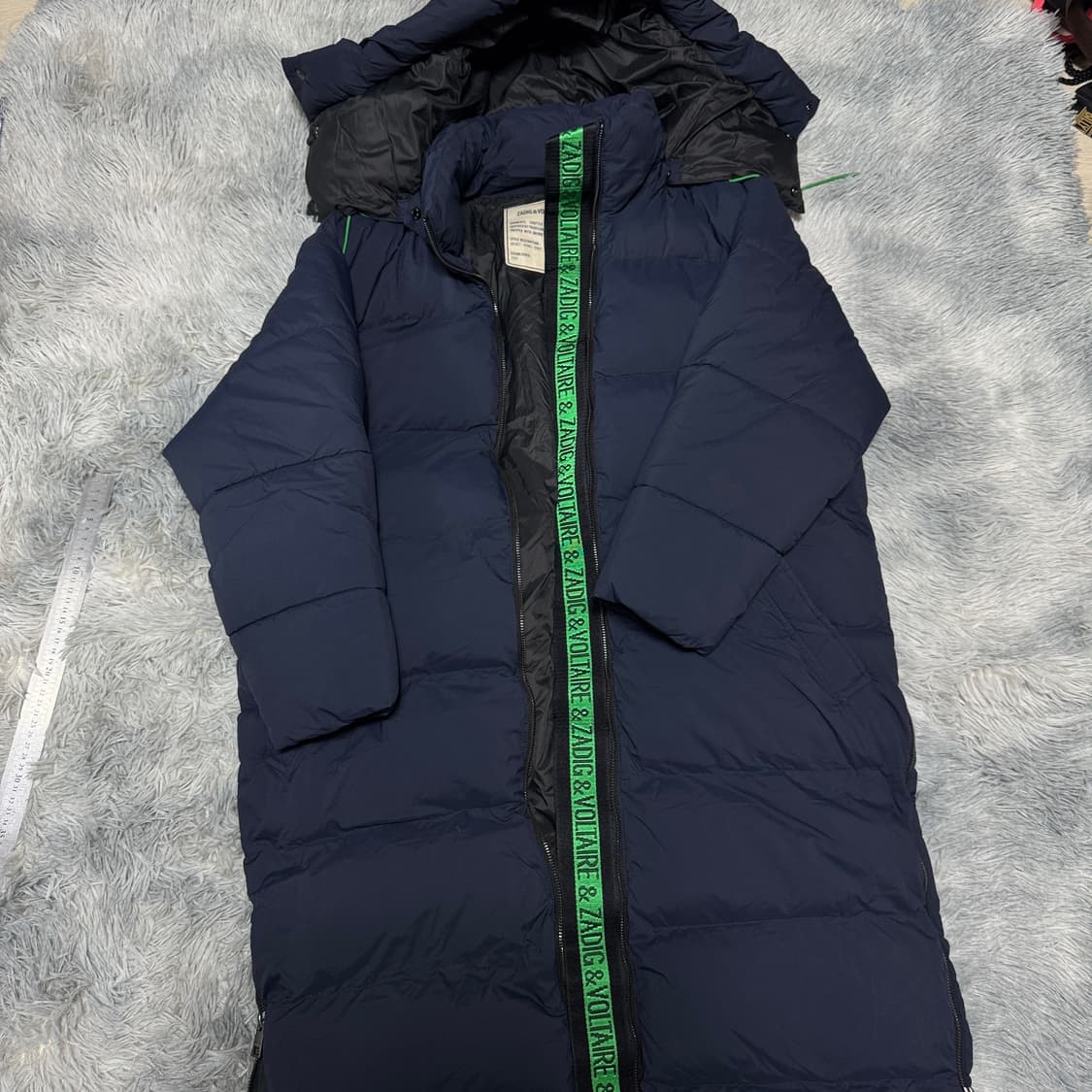 쟈딕앤볼테르 레터링 롱패딩  0사이즈 상품이미지2