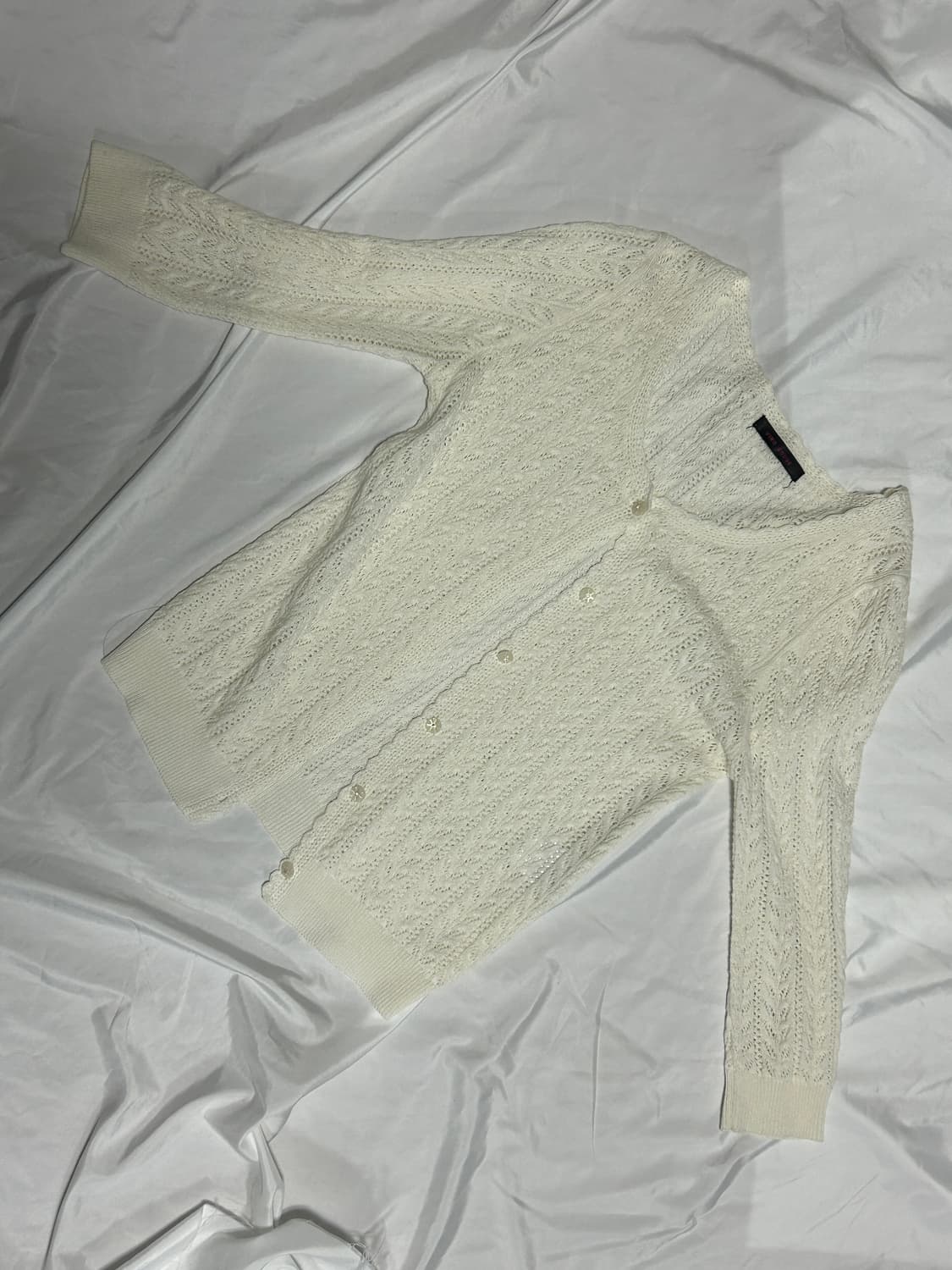 Vino rouge 아이보리 뜨개 가디건 상품이미지2