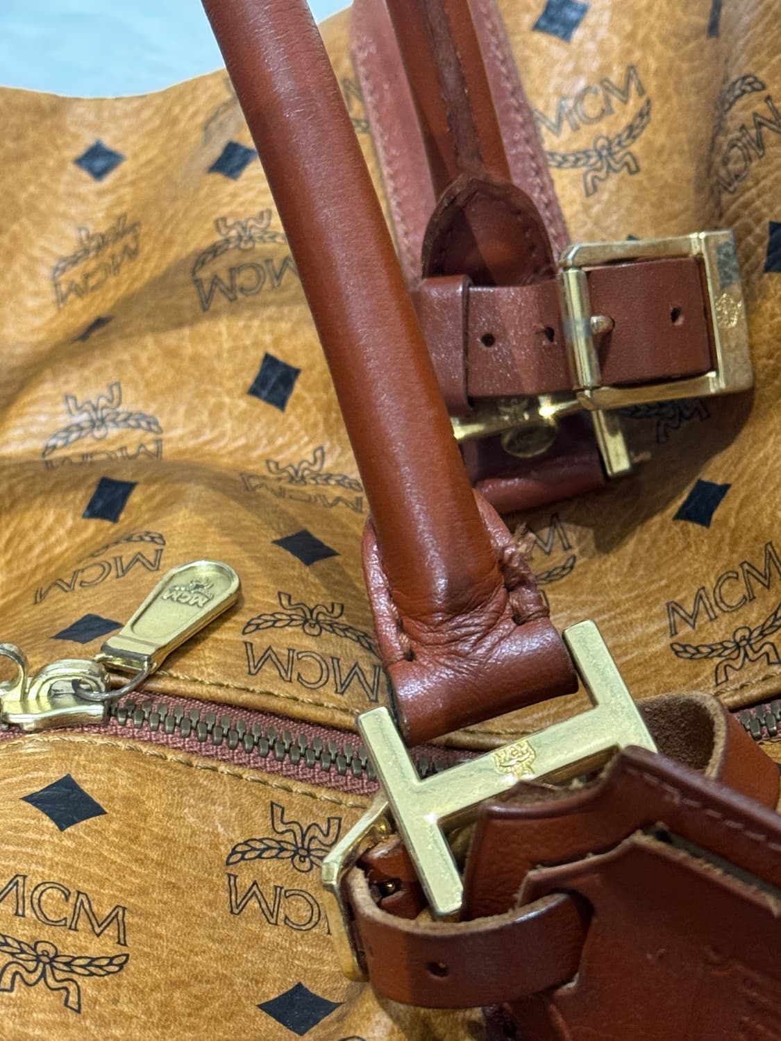 [mcm] 독일 mcm 보스턴 더플 백 및 키 월렛 상품이미지4