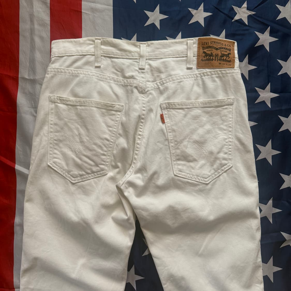 [29] Levi's 리바이스 오렌지탭 화이트 데님 팬츠 -2 상품이미지9