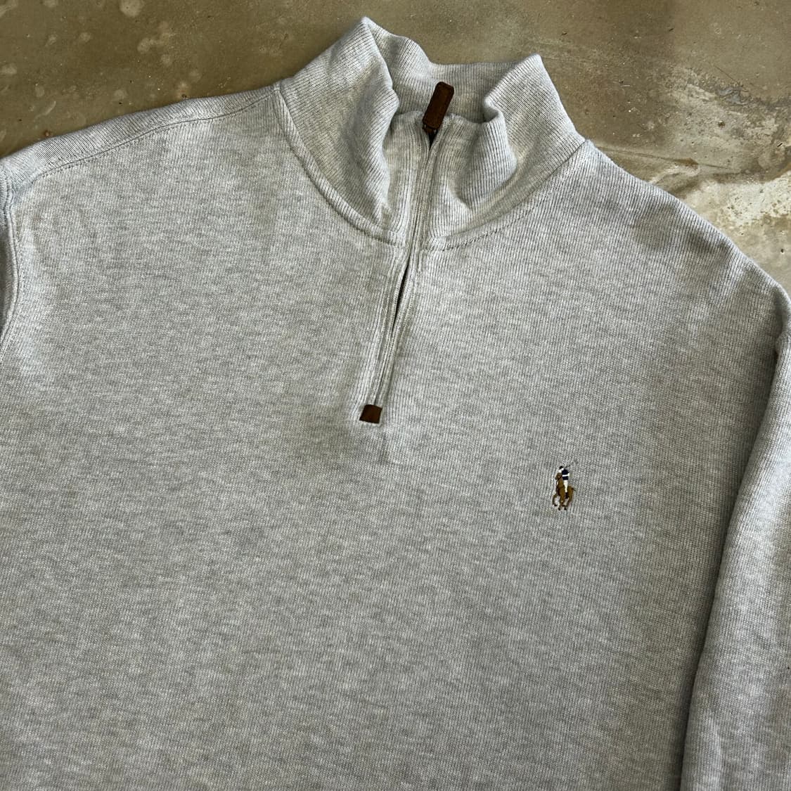 XL 폴로랄프로렌 오트밀 반집업 니트 상품이미지1