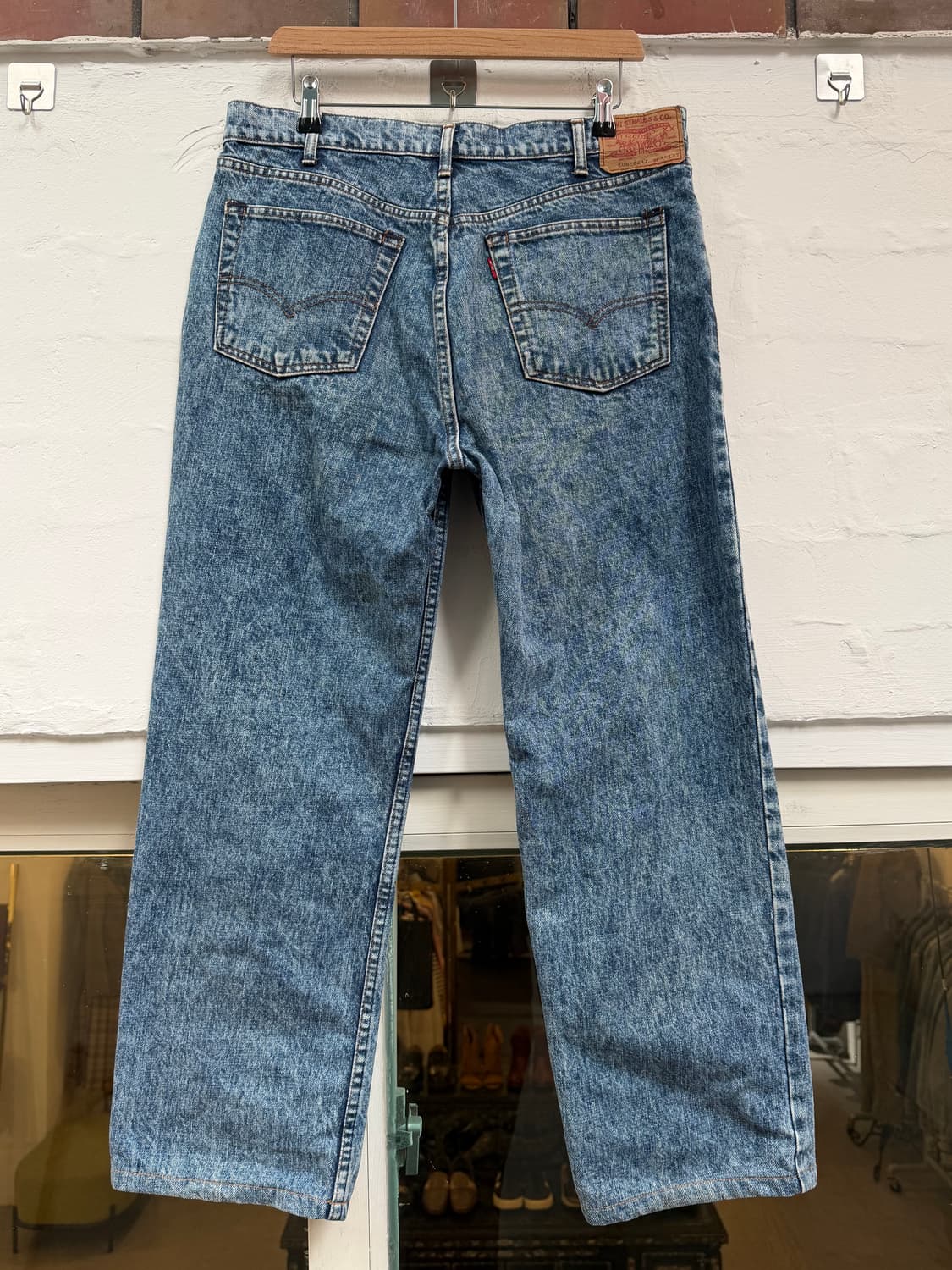 Levis 508 재팬 워싱 데님 진 36x33 상품이미지6