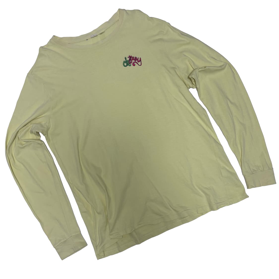 'Oh Buoy' 백로고 페일 옐로우 롱슬리브 상품이미지4