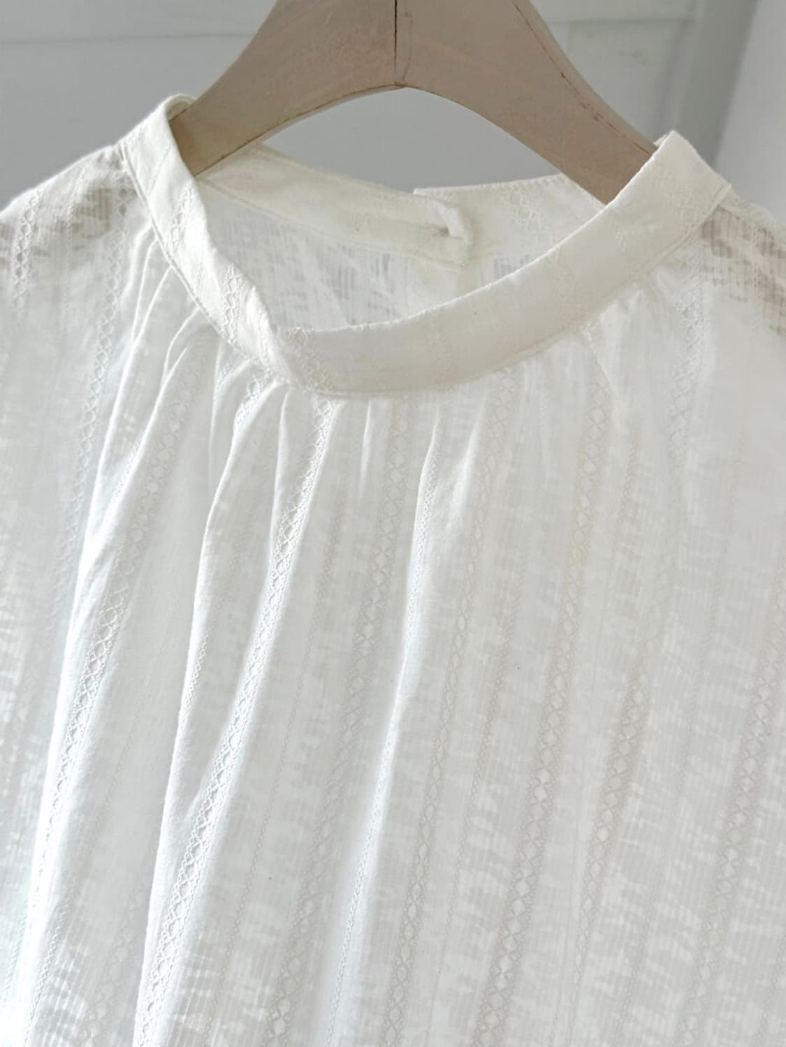 2way design stitch pattern H/S shirt 상품이미지5