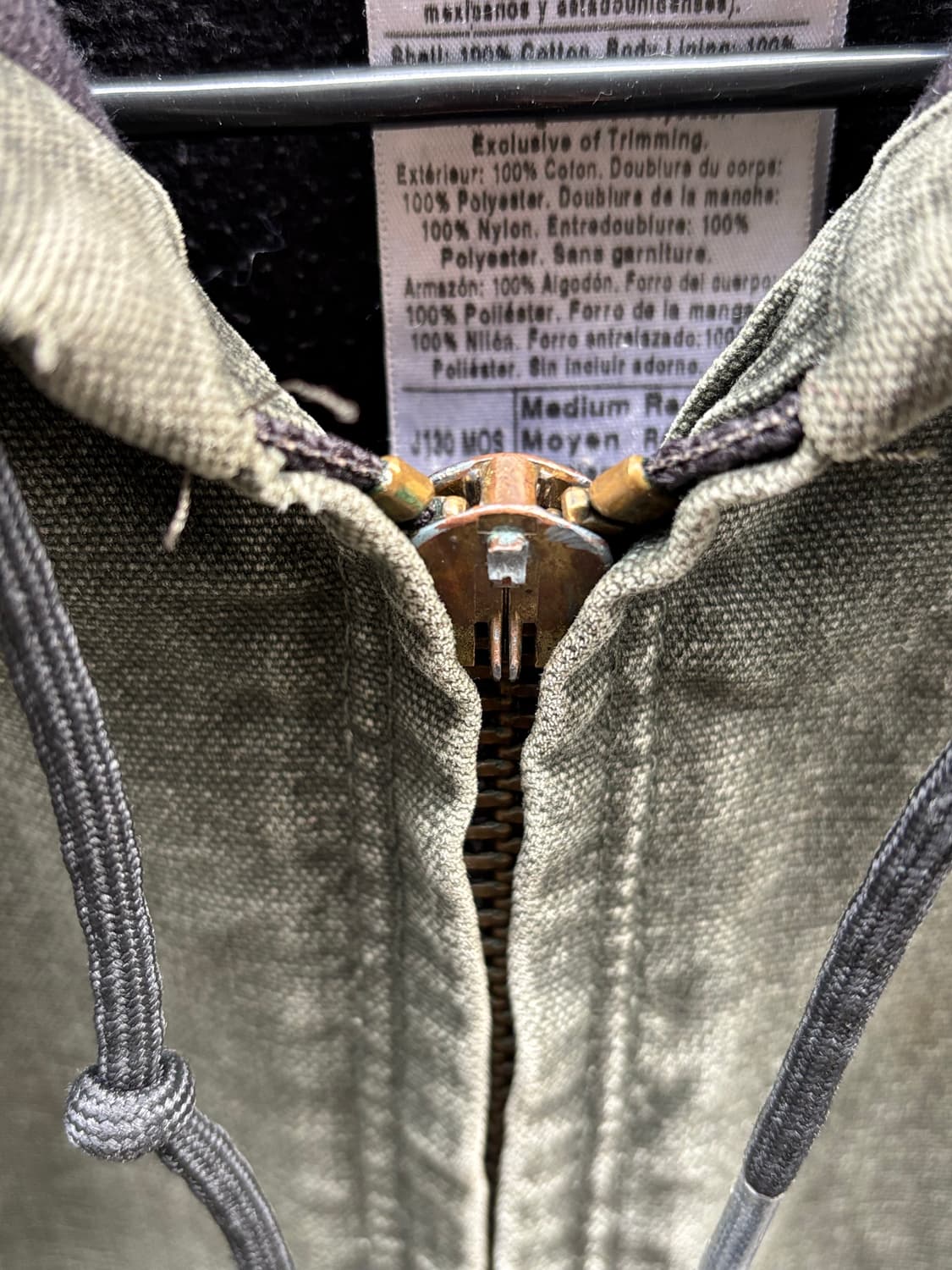 칼하트 j130 덕액티브자켓 모스그린 상품이미지5