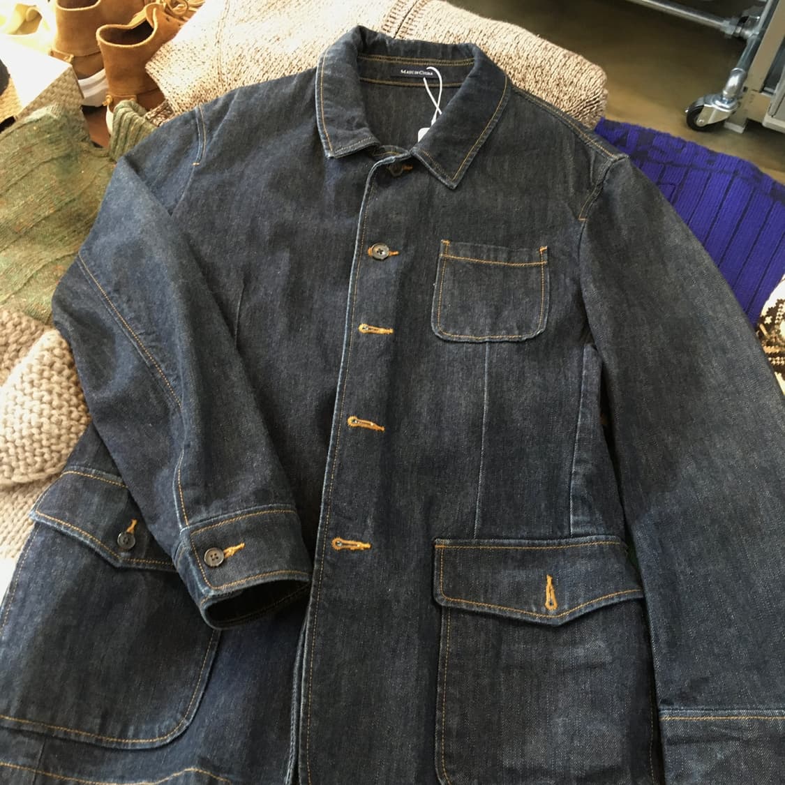 랜드 엔드 데님 초어 자켓 L XL 100 105 상품이미지2