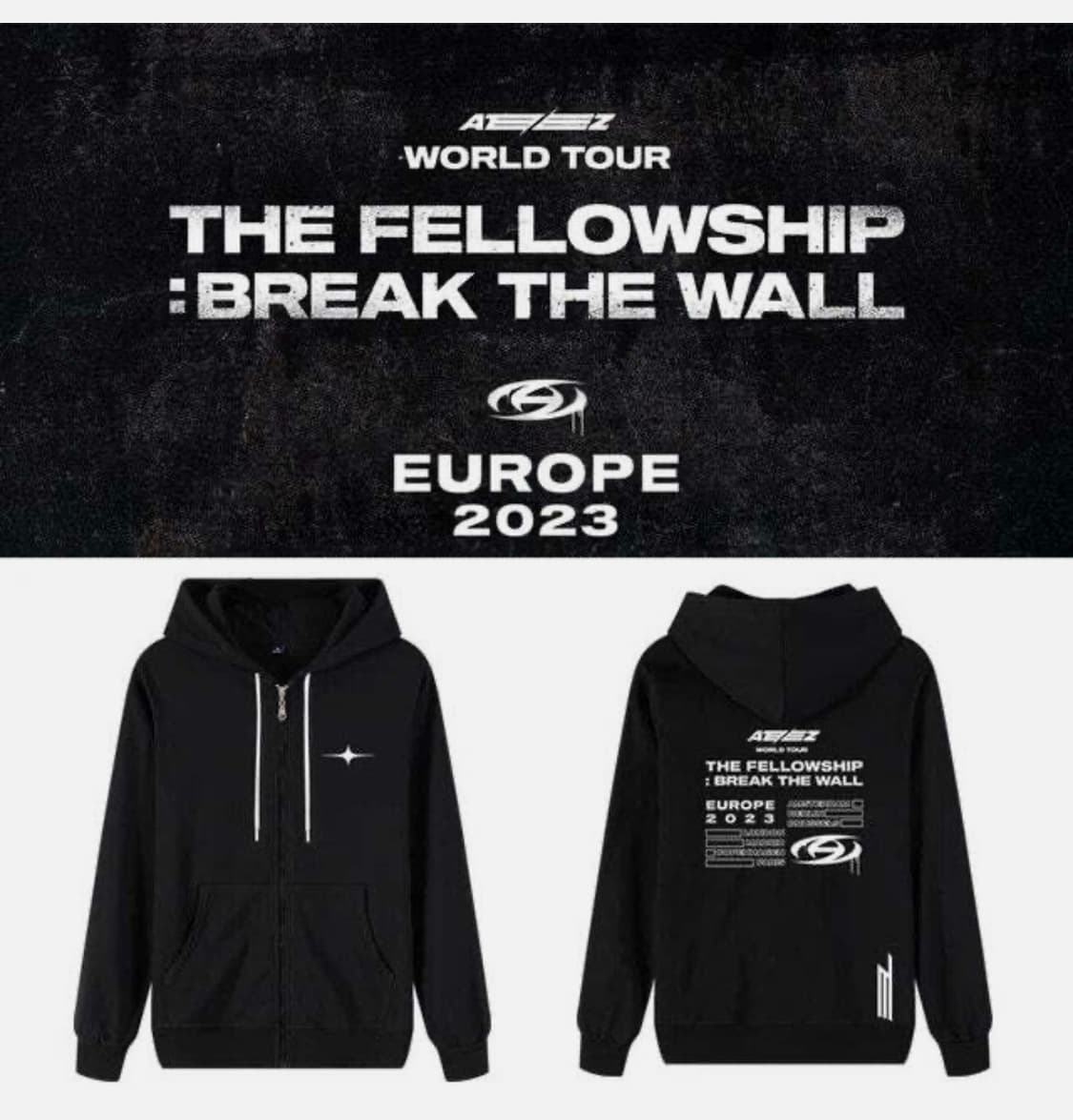 ATEEZ 월드 투어 유럽 독점 후드 상품이미지2