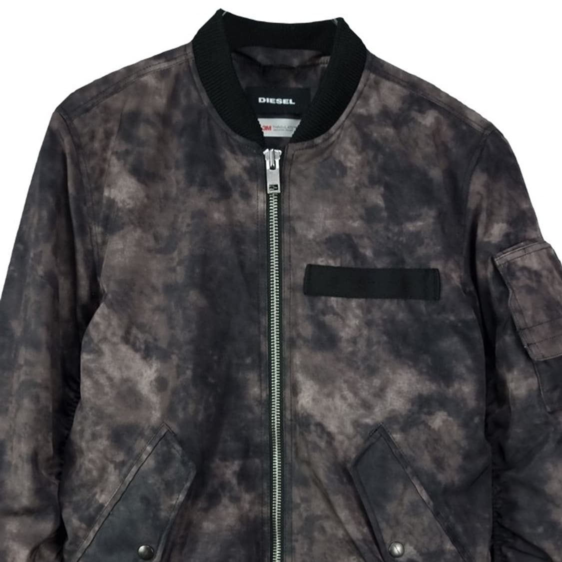 [디젤] 디지털 카모 패턴 MA-1 블루종 봄버 자켓 P01525 상품이미지4