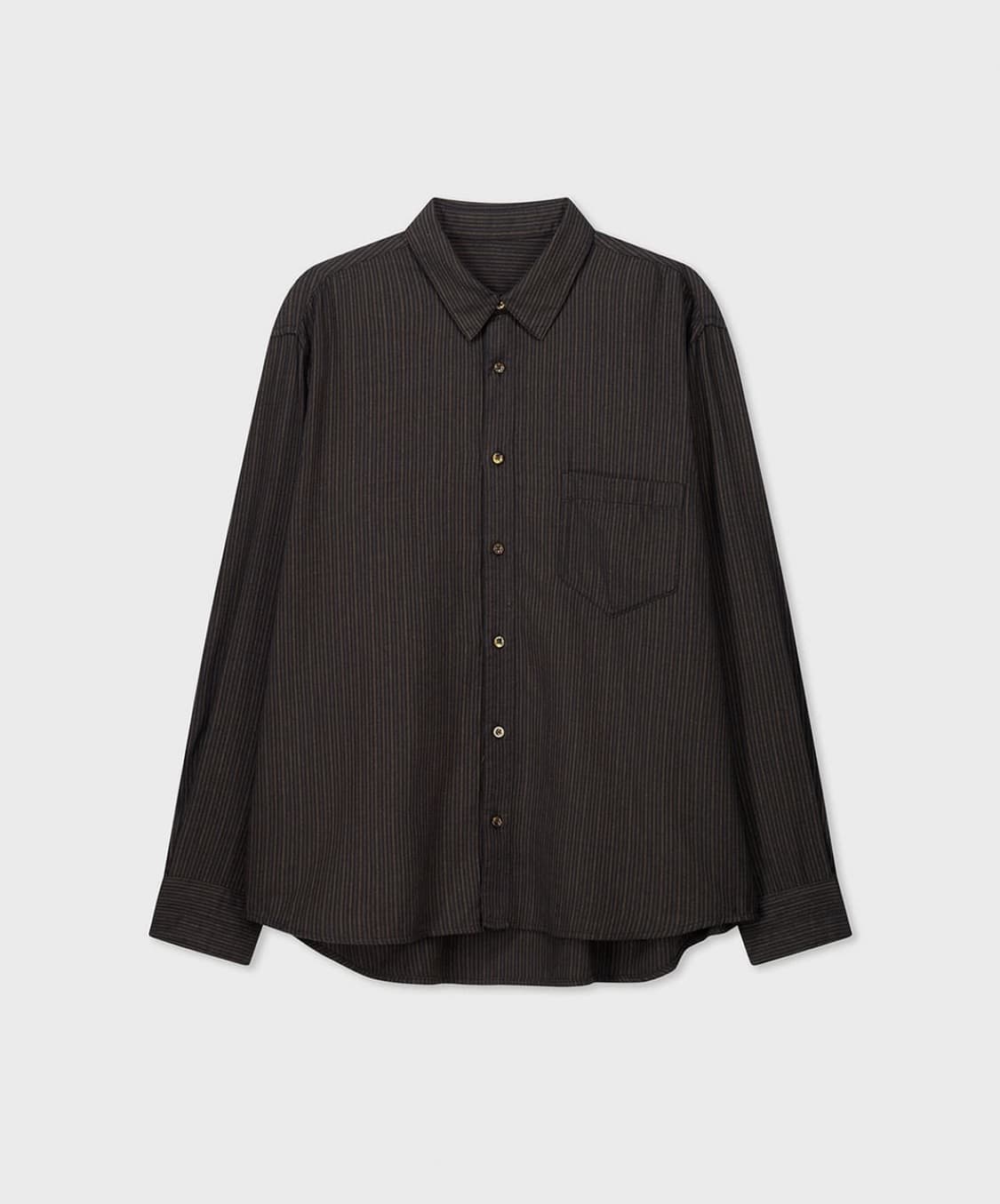 벨리에 블랙 멀티 스트라이프 셔츠 상품이미지1